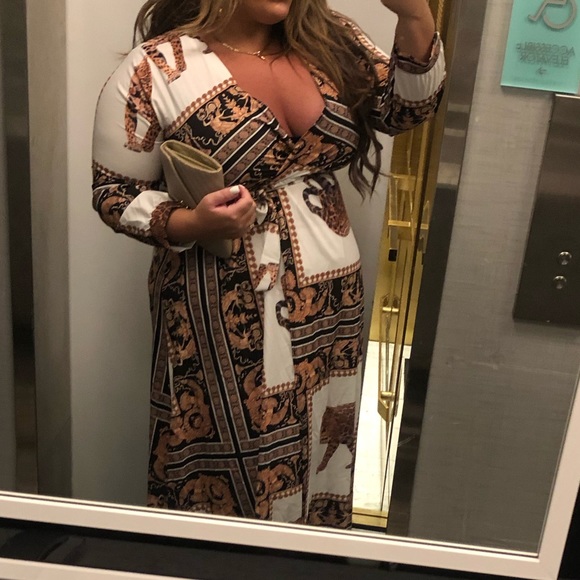 boohoo leopard print maxi dress